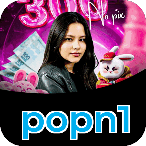 Interface do aplicativo popn1 mostrando jogos disponíveis no iOS e Android